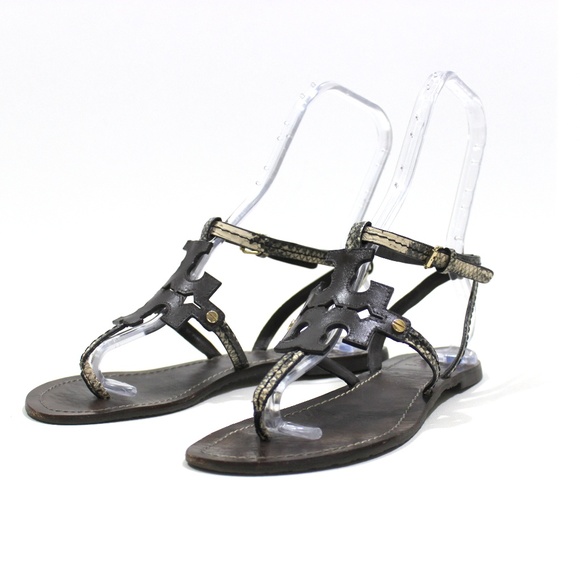 Tory Burch Shoes - Tory Burch Chandler Phoebe Snake Skin Gladiator